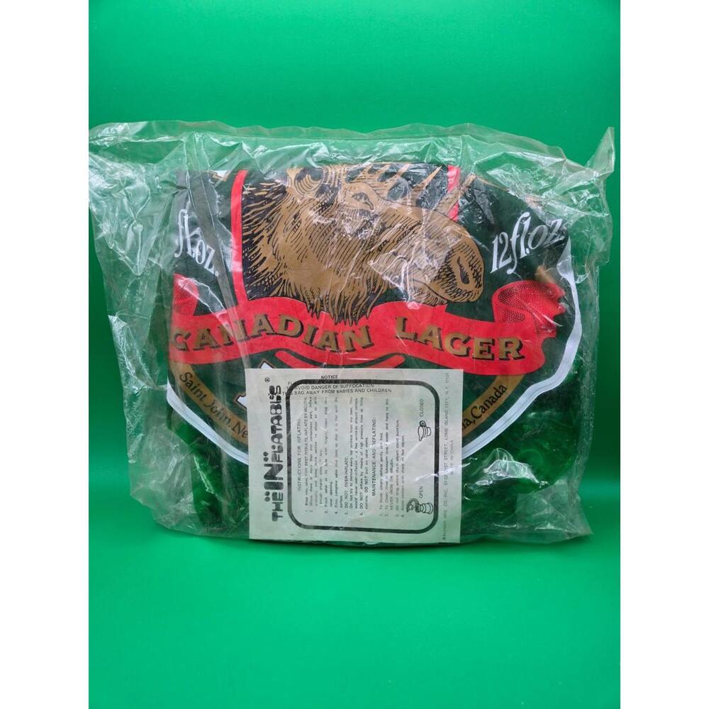 Vintage Moosehead Beer Canadian Lager 24" Inflatable Advertising Sign 